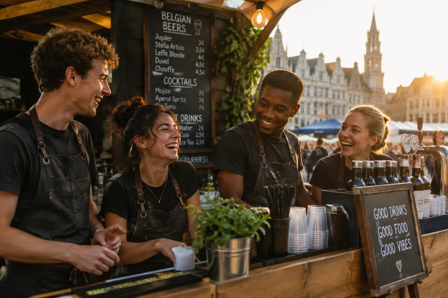 Une équipe de flexi-jobbers au travail